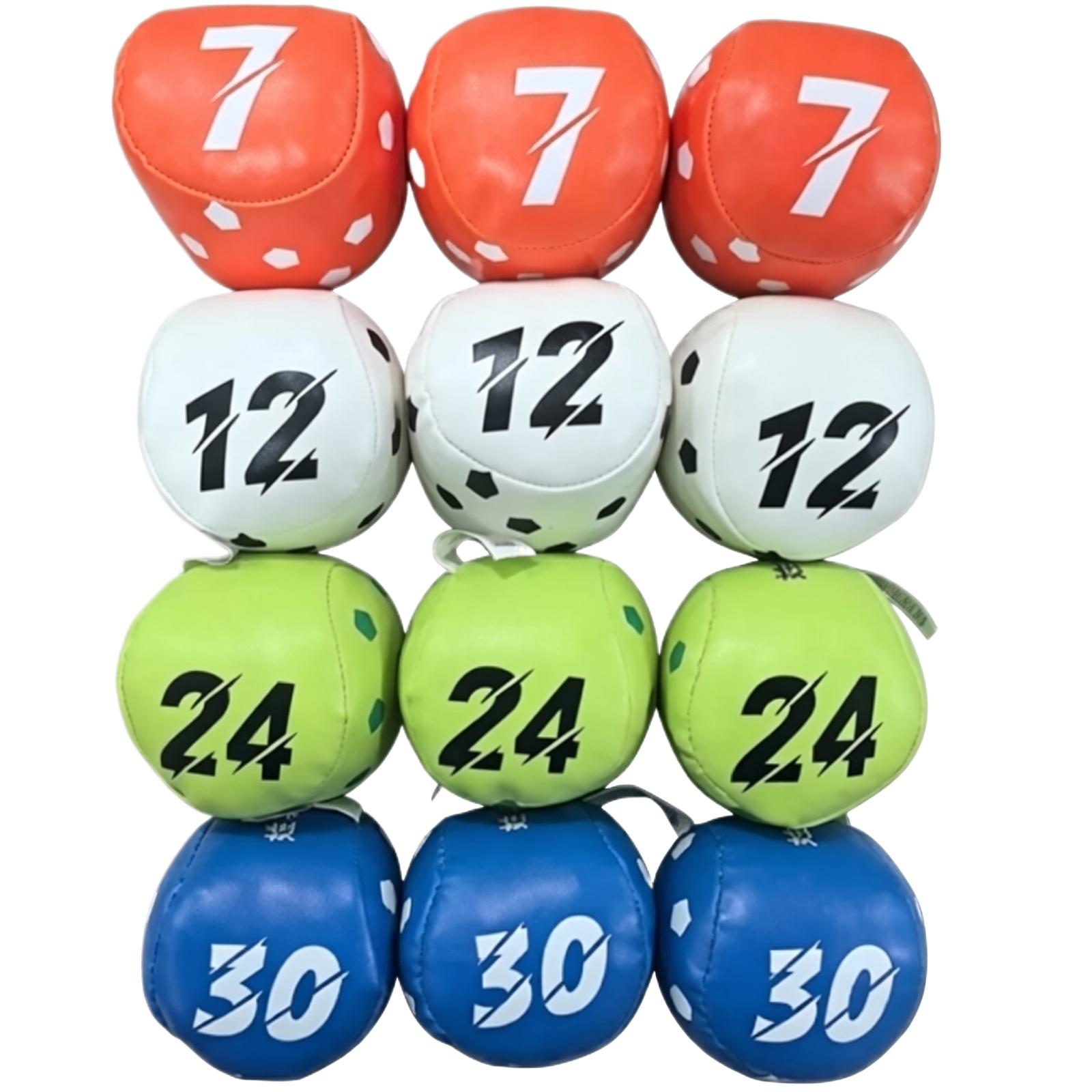 

12 Pack Bean Bag Set 2 75 Inch PU Leather Tossing Bags for Adults and Kids Outdoor Party Games Throwing Game Bags One Size