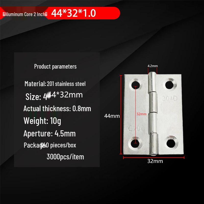 304 Stainless Steel Mini Hinges: 1-4 Inch Options for Cabinets & Wooden Boxes