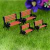Bench Park Creative Mini Model Miniature Landscape Garden Decorative Ornament