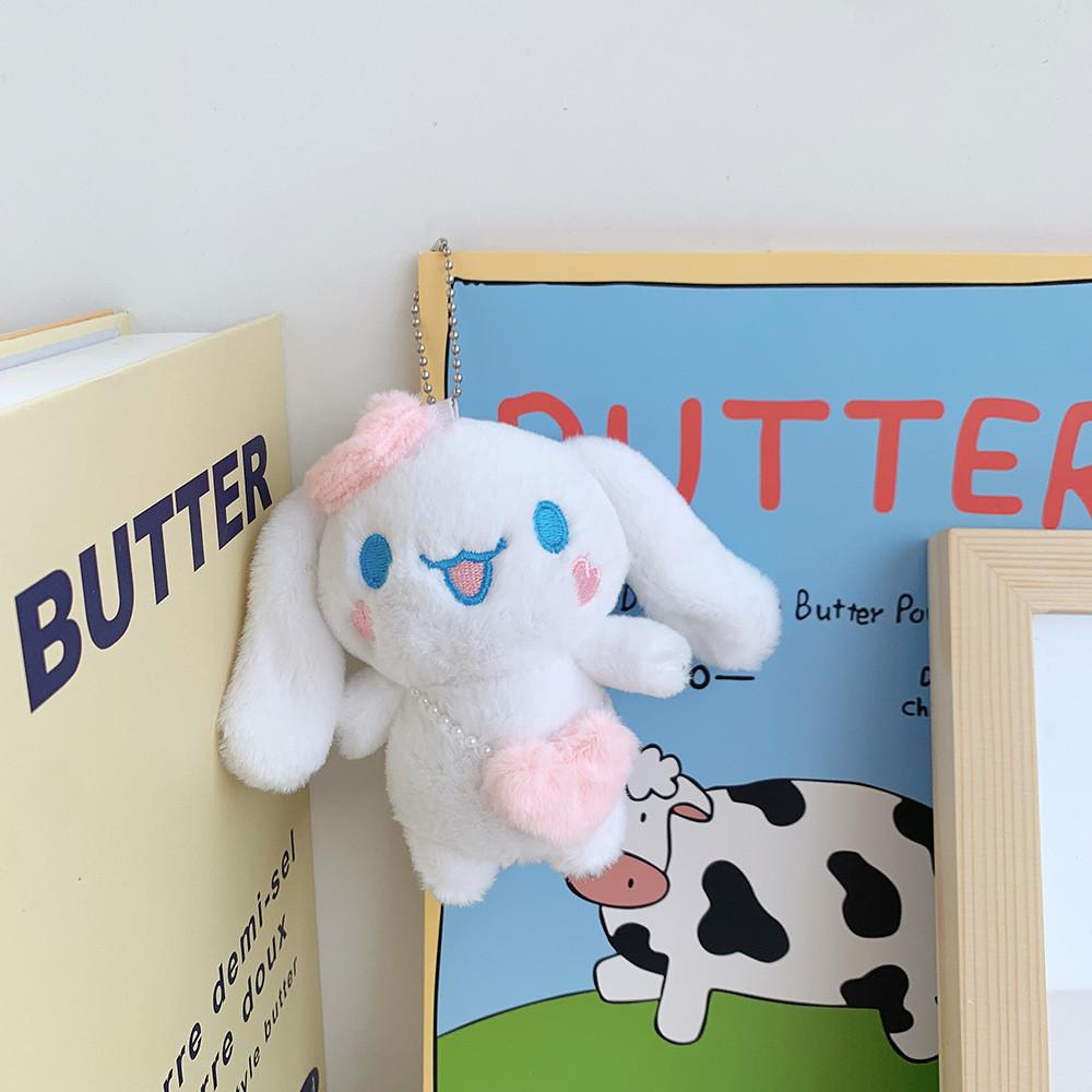 Soft And Charming Dog Plush Keychain Adorable Doggie Stuffed Toy For Bags