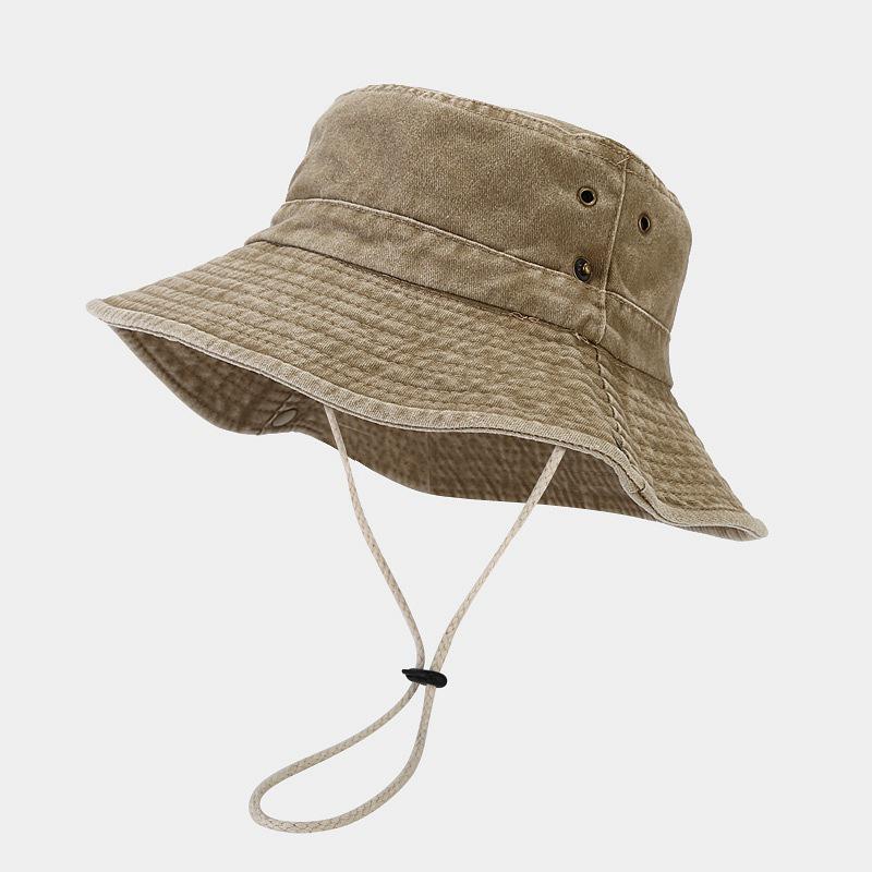 Men's and Women's Outdoor Sun Hat: Patchwork Wide Brim Design for Fishing, Mountaineering, and Travel in Spring and Summer.