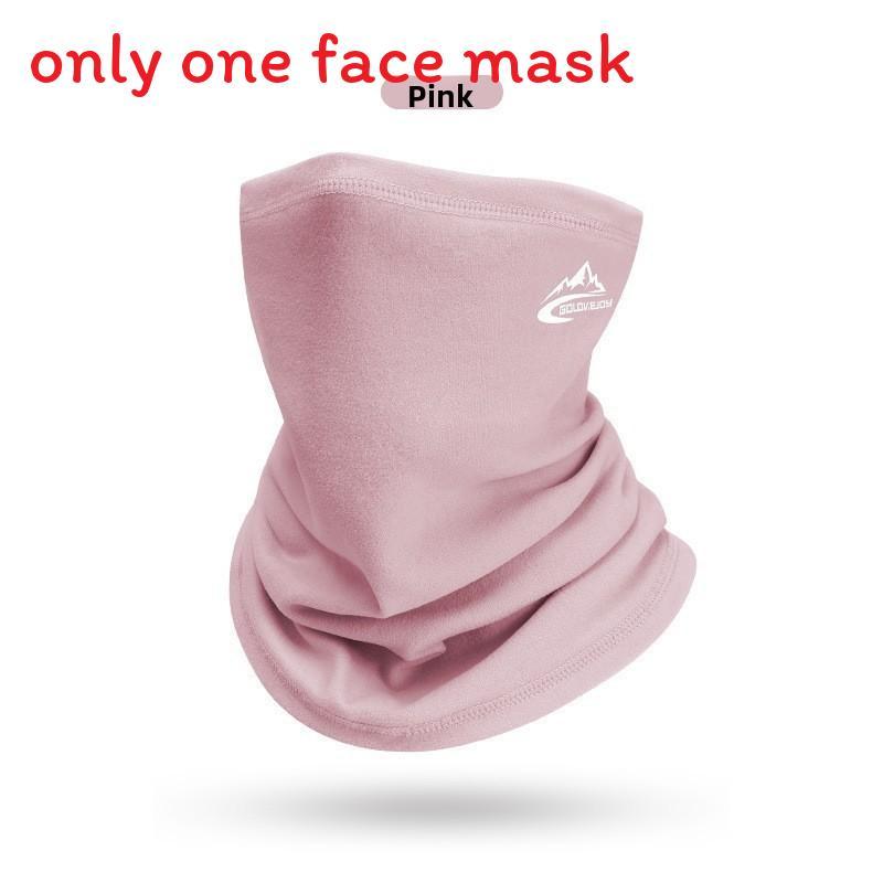 

Winter Men Women Thermal Neck Warmer With Stretch Fabric And Dust Protection For Cycling Pink