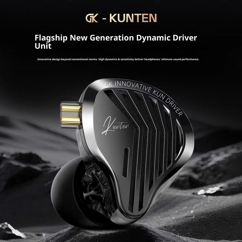 Căști Metalice Hifi Gk Kunten cu Drivere Dinamice, Bas Puternic, cu Cablu Detașabil cu 2 Pini, Cadou pentru Sportivi, Gameri, Iubitori de Muzică