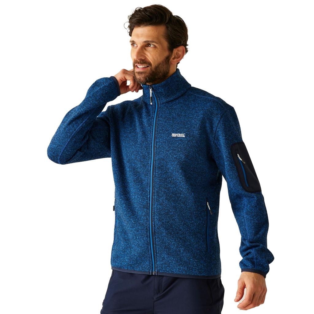 Regatta Mens Newhill Marl Full Zip Fleece Jacket