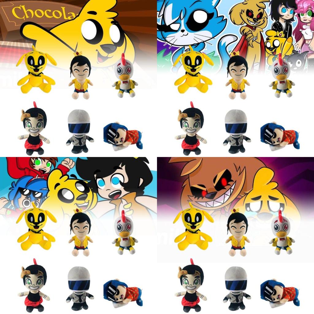 Adorable Mikecrack Yellow Dog Rooster Mask Plush Toy 25cm Soft And Comfortable For Kids