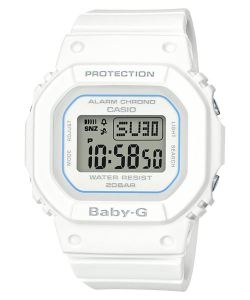 

Casio G-SHOCK Men s Resin 200M Water Resistant Shock Resistant Alarm Quartz Watch BGD-560-7 белый