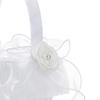 Elegant Satin Flower Basket for Wedding Ceremony
