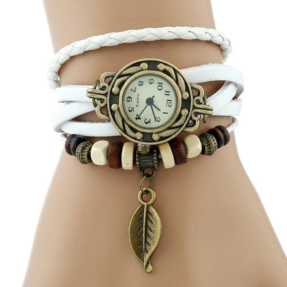 Şık Moda Bayan Elbise Saatleri Kadınlar İçin Vintage Kol Saatleri Deri Bant Küçük Kadran Kadın Kuvars Saat Montre Femme