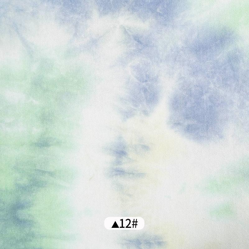 Breathable Tie Dye Fabric Casual Colorful Teens Korean Style Homewear Cloth Sewing Streetwear Decoration Vintage Fashion Chic