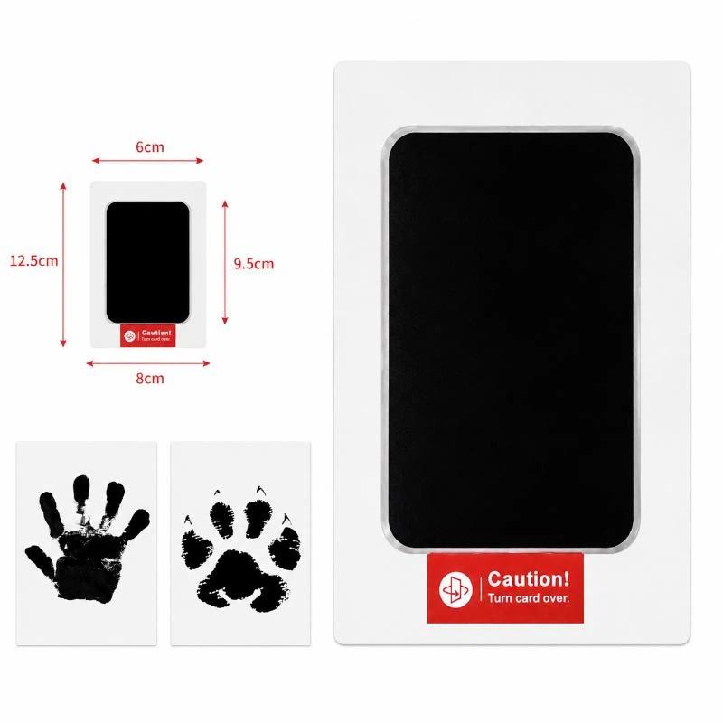 Baby Handprint Footprint Ink Pads Safe Food-Grade Pet Paw Print Tool for Baby First Birthday Souvenir Gifts