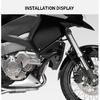 VFR1200X Motorcycle Accessories Front Fender Mudguard Extender Hugger Extension For Honda VFR 1200X 1200 X Crosstourer 2012-2023