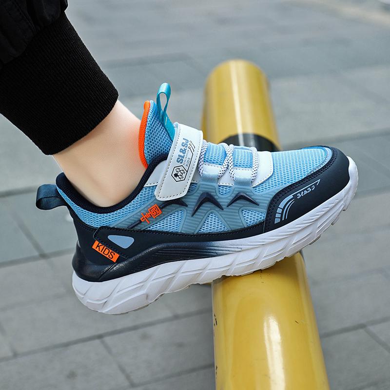 Boys' Breathable Mesh Running Shoes for Spring/Autumn 2024 - New Style for Older Children