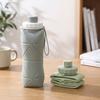 600ml Borraccia in Silicone Pieghevole Portatile Riutilizzabile Bicchieri di Plastica Esterno Grande Capacità Palestra Ciclismo Escursionismo Borraccia da Bere