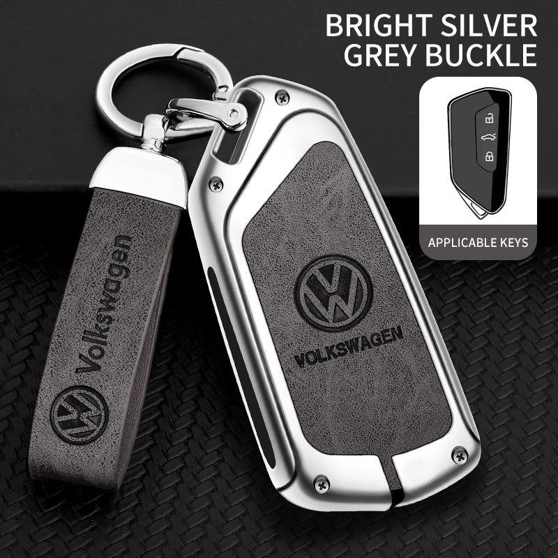 Car TPU Zinc Alloy Key Case Bag Car Key Chain Metal Key Shell for Volkswagen VW GTD Magotan Golf 8 MK8 ID.3 ID.4 ID.6 Accessorie