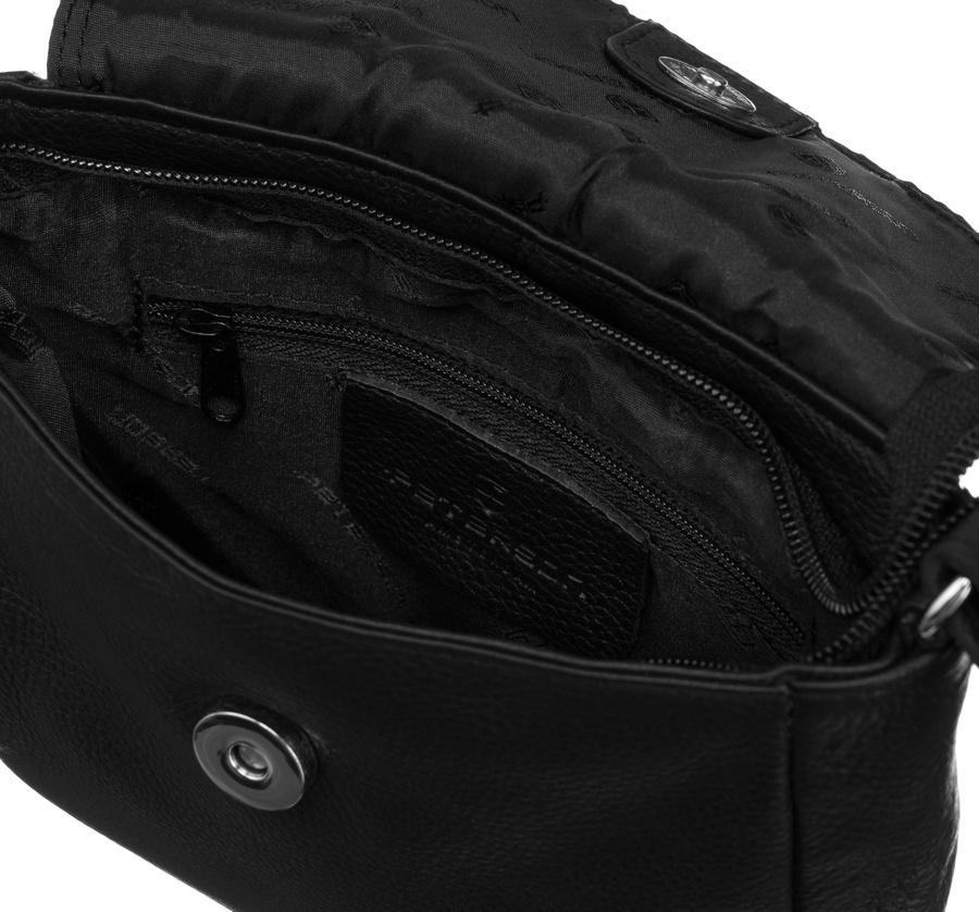 Elegant women's messenger bag made of natural leather - Peterson