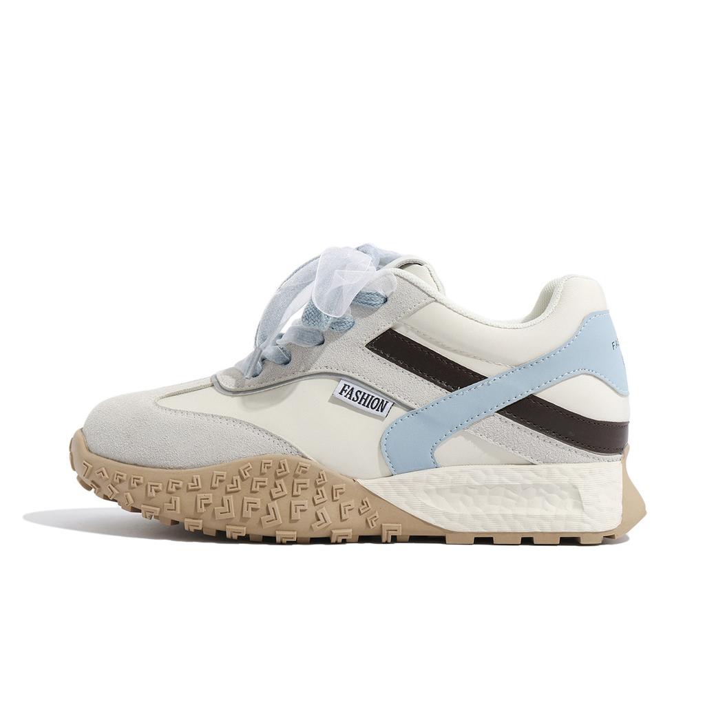 Spot~ Platform sole German training shoes women's 2025 new ballet Forrest Gump shoes soft sole dad shoes ins trendy sports and leisure shoes