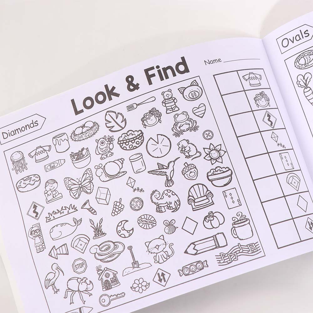 Verbeter Visuele Perceptie Leuk Kleurboek Zoek en Vind Spel Boek Kinder Cadeau