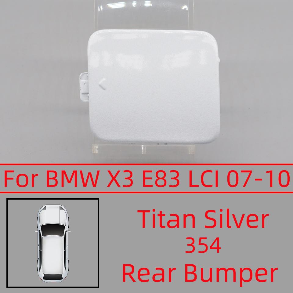 Car Rear Bumper Tow Hook Cap Cover For BMW X3 E83 LCI Ordinady Version 2007 2008 2009 2010 #51123423778 Auto Parts Hauling Lid