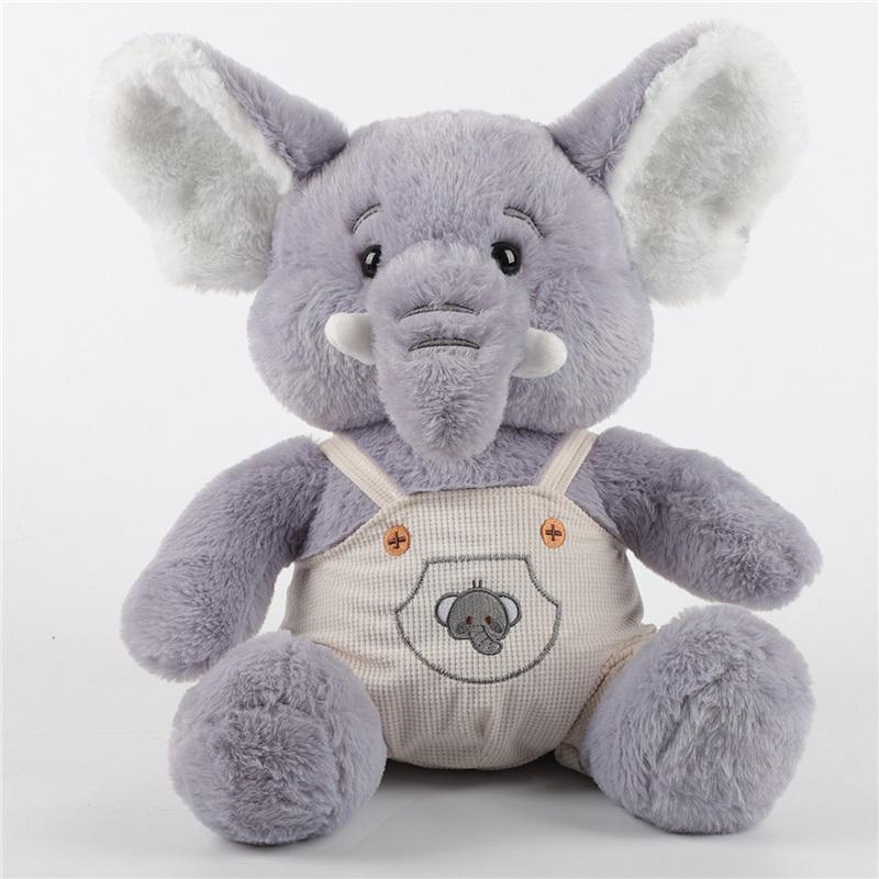 Cute baby elephant plush toy children's sleeping pillow girl's bedroom lying ornaments claw machine