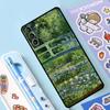 Claude Monet Garden Lotus Bridge Case For Samsung Galaxy S23 S22 S21 Ultra S20 FE S9 S10 Note 10 Plus Note 20 Ultra Full Cover