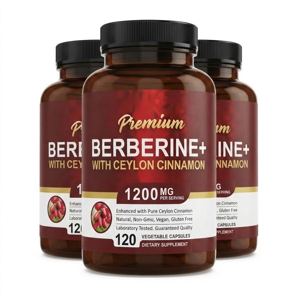 Daily Berberine+ with Ceylon Cinnamon (1200mg) | 120 Vegetable Capsules