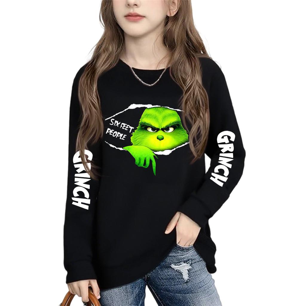 Boys Girls Child Fashion Daily Versatile Casual Crewneck Sweatshirts Daily Long Sleeve Patchwork Top Sweatshirts