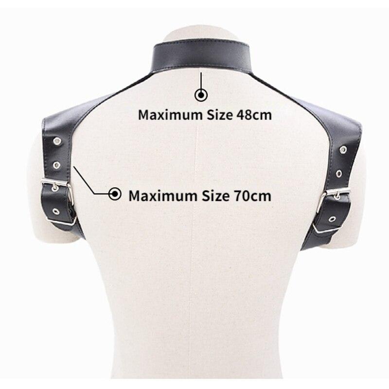 Men Bondage Leather Top Vests Sexy Clothes Costume Fetish   Cospaly Sissy Lingerie for Men Body Harness BDSM