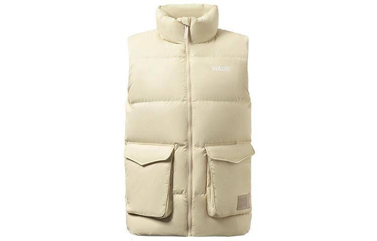 Li Ning Down Vests Men s Dusty Khaki Stand Collar Moderate Other AMRR019-5 M