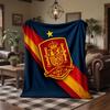 Spain National Football Team Print Flannel Blanket Soft Warm Sofa Bed Throw Blanket For Home Office Bedroom