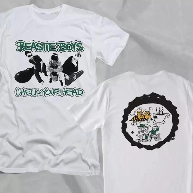 T-shirt Double Face Style Rétro Beastie Boys Band Check Your Head