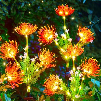 5pcs IP65 Luzes de jardim à prova d'água ao ar livre LED Solar Paisagem Lâmpada para jardim Caminho Quintal Gramado Quintal Decoração de casa Flor Ligh