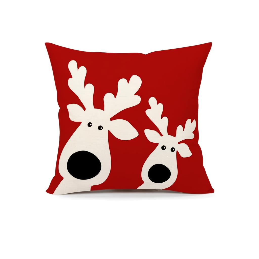 Christmas Pillowcases: Reindeer & Santa Designs - Ho Ho Ho! Sofa bed cushion cover,New Year home decoration