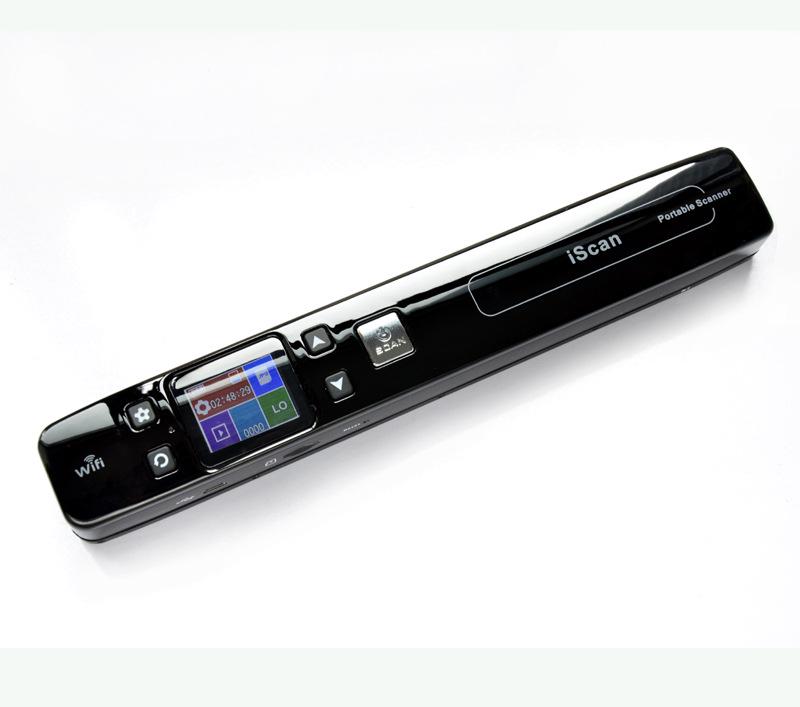 

Беспроводной ручной сканер: Конвертирует в Word и Excel, сканирование с нулевым полем чёрный