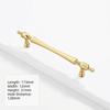 Luxury Zinc Alloy Cabinet Door Handle Long Handle Golden Finish Vintage Cabinet Pull Drawer Knob Wardrobe Door
