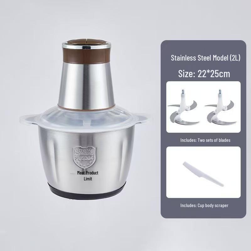 Multifunctional Stainless Steel Meat Grinder & Vegetable Masher for Baby Food