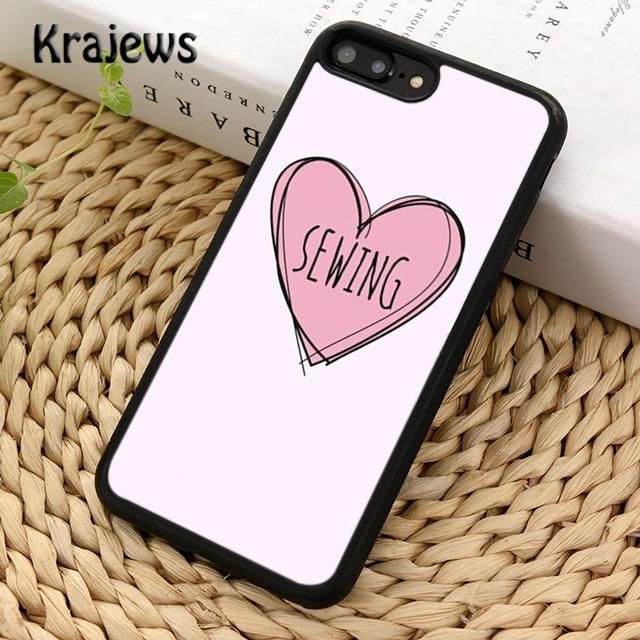 

Krajews love Sewing Machine Pattern Phone Case Cover For iPhone 17 Air 16 15 14 plus 11 12 13 pro max coque Fundas iPhone 13