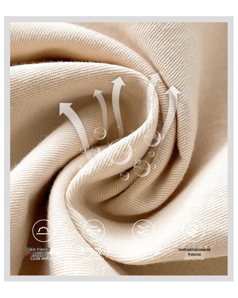 Women's Apricot High-Waist Cotton Linen Cargo Shorts - Summer 2025 Collection: Casual Wide-Leg Mid-Length Design