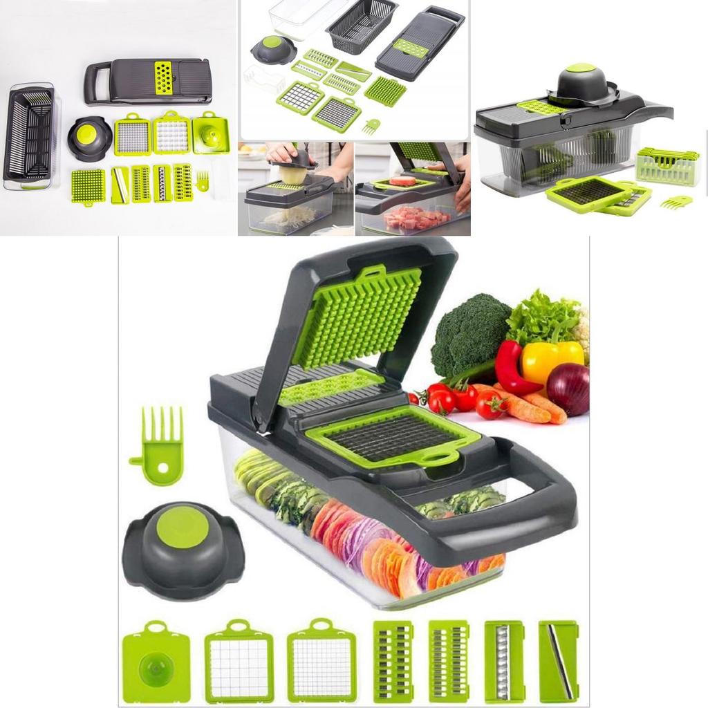Cutter Vegetable Fruit Slicer Grater Shredder Drain Basket Slicer 8 In Gadgets 1