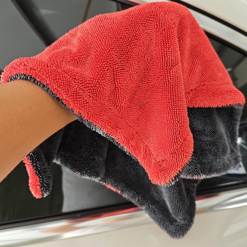 Cross-Border Absorbent Car Wash Towel - Pigtail Microfiber Cleaning Cloth