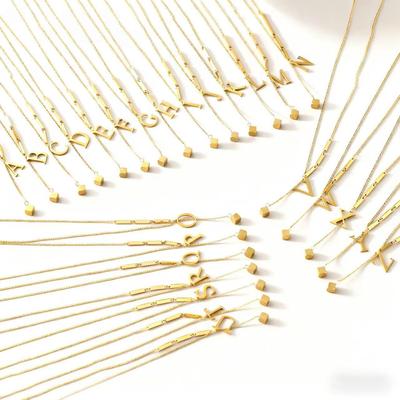 Korean Style Alphabet Clavicle Chain: Personalized Titanium Steel Necklace