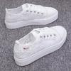 Sweet Fresh Lace Embroidered Sneakers Breathable Design Chunky Sole Ideal for Daily Spring Summer Wear