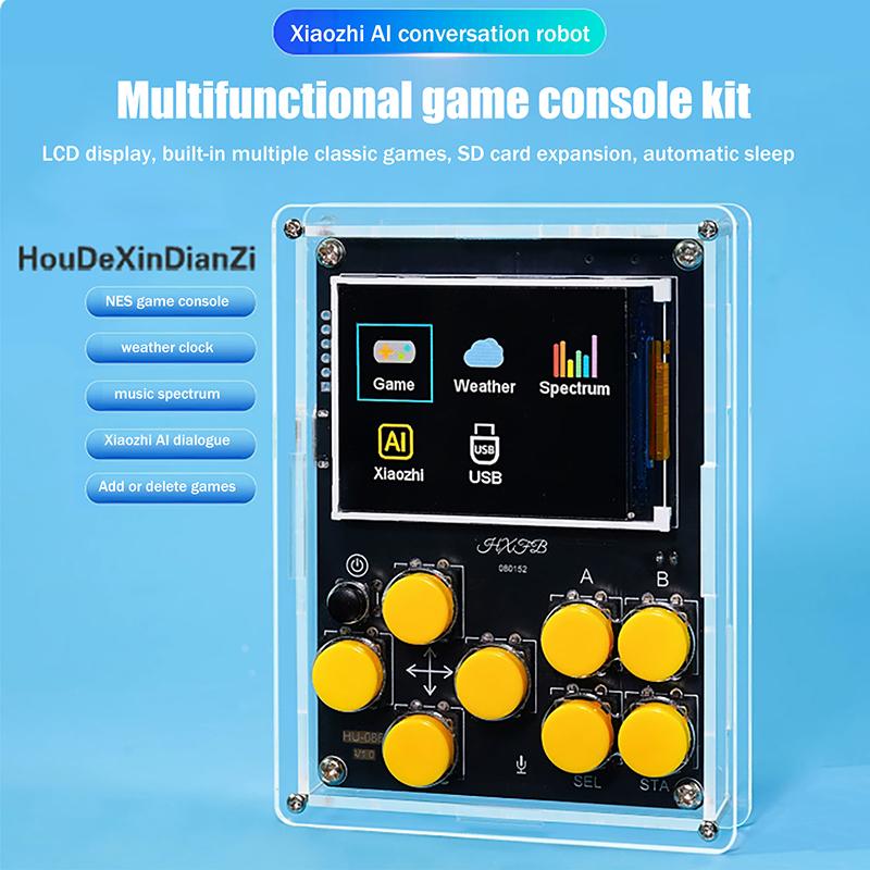 

DIY LCD дисплей Игровая консоль Электронный набор Многофункциональные Погодные часы Робот ИИ Наборы для практики сварки OneSize