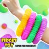 4 kusy Mini trubka Senzorická fidget hračka Barevná Odolná pro Stavebnice Vzdělávací hračky pro Stres Autismus ADHD