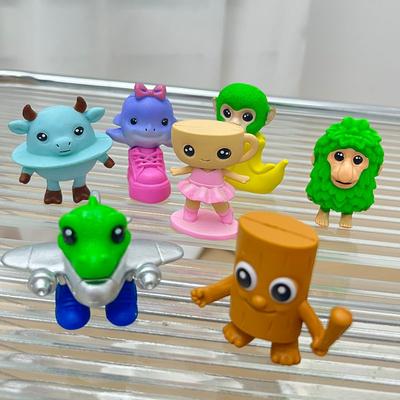 8 Stück/Set Italienischer Hirnfäule Ornament Desktop-Ornament Tung Tung Tung Sahur Figur Heimdekoration Tralalero Tralala Figur