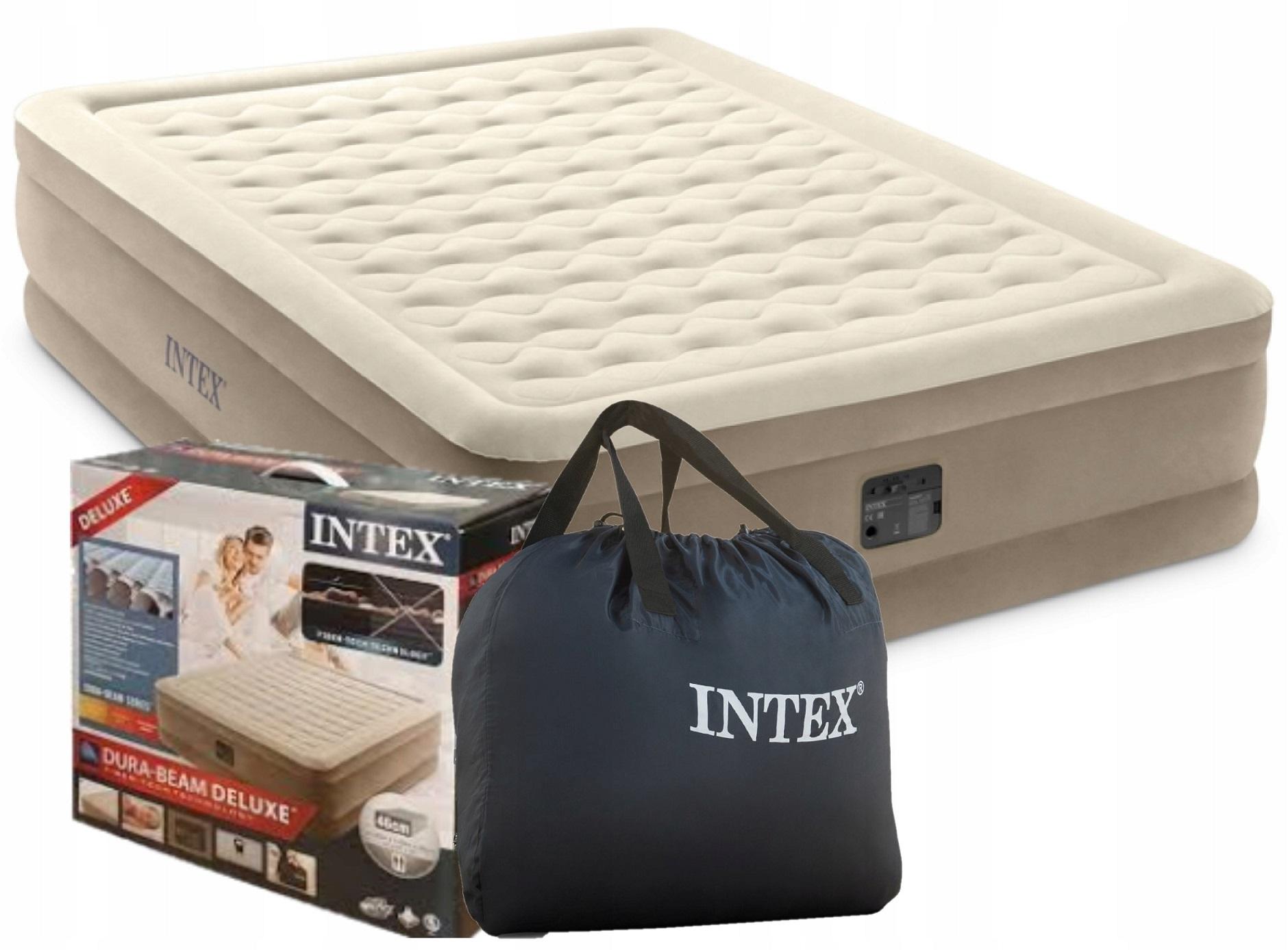 INTEX Luftbett Ultra Plush Queen + 230V Pumpe Gästebett 203x152x46cm Bett - Bild 3