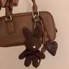 Cute Plush Bunny Keychain Cartoon Doll Kawaii Bag Charm Car Keychain Couples
