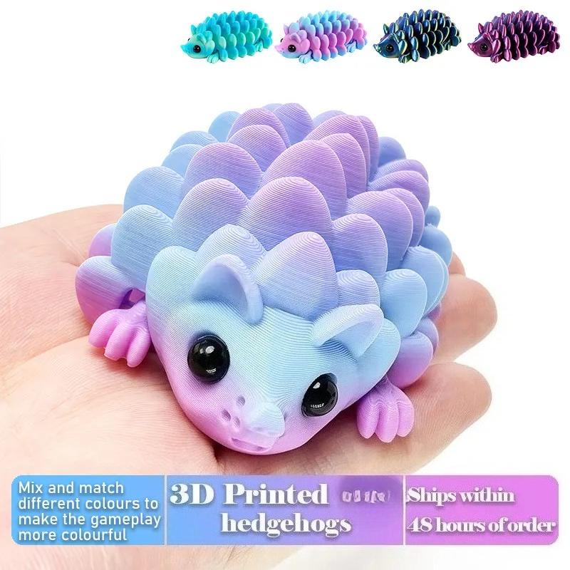 3D Printing Simulation Hedgehog Movable Hedgehog Ornaments Kitchen Home Decoration Office Animal Desk Toy Articulated Figurin