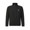 Fila Fitness Series Simple Classic Casual Sports Training Comfortable Versatile Knitted Jacket Men Jackets Deep-Black A11M611504FBK