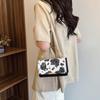 Yogodlns Women PU Leather Small Handbag Cow Print Crossbody Shoulder Bag for Work Daily Shopping Travel Phone Purse