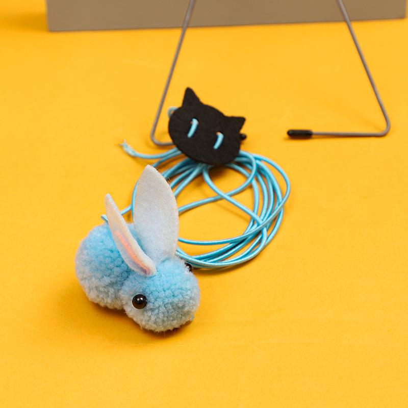 New Cat Funny Stick Toy Hanging Door Pet Cat Felt Toy Retractable Cat Mint Hanging Cat Funny Toy